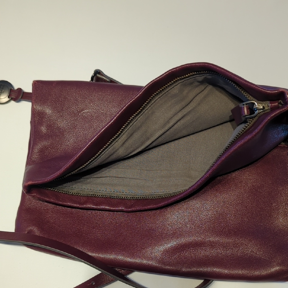 Skagen Burgundy Fold-Over Crossbody Bag - Picture 5 of 16